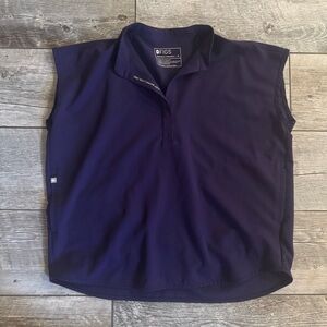 FIGS Purple Jam Rafaela Oversized Scrub Top Medium